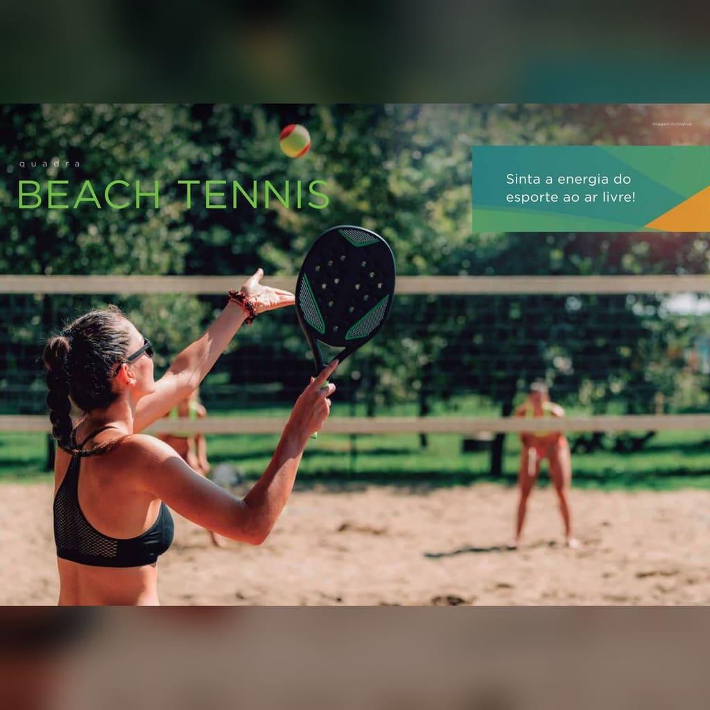 Quadra de beach tennis do Bella Cidade