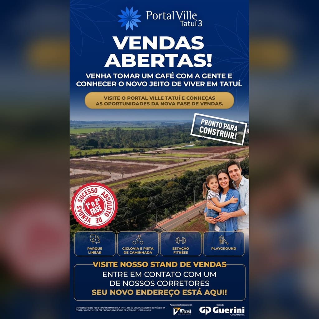 Vendas abertas da 3ª fase do Portal Ville