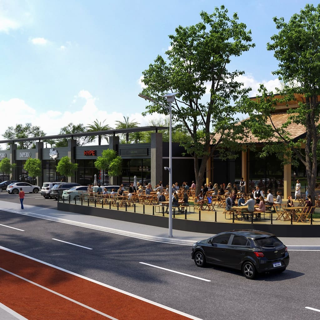 Nova avenida e praça do Reserva dos Ramos